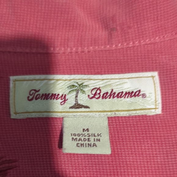 Tommy Bahama Men's Coral Button Down Shirt - Picture 5 of 6